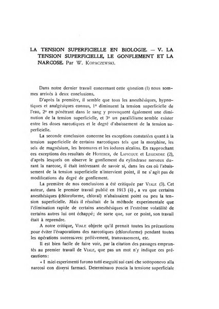 Archivio di scienze biologiche