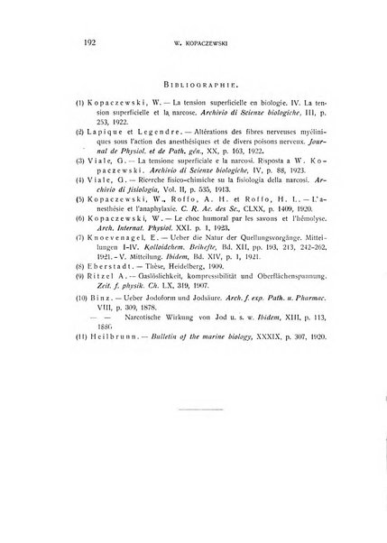 Archivio di scienze biologiche