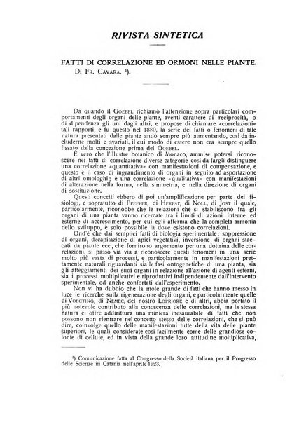 Archivio di scienze biologiche