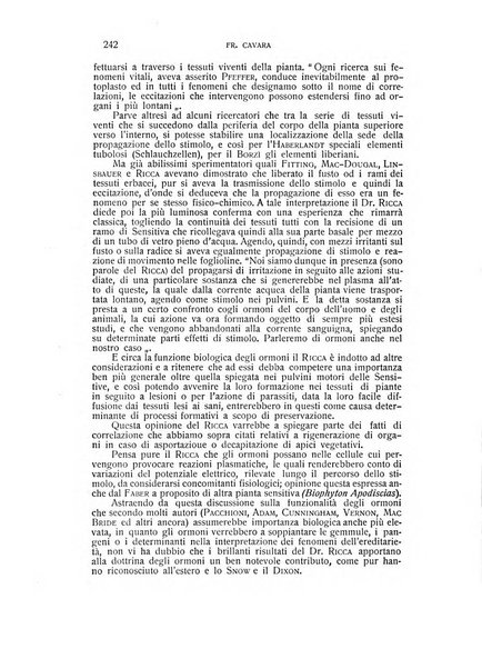 Archivio di scienze biologiche