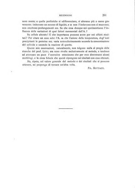 Archivio di scienze biologiche