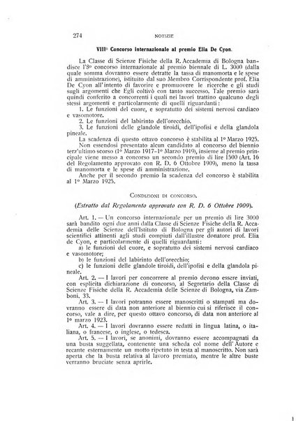 Archivio di scienze biologiche