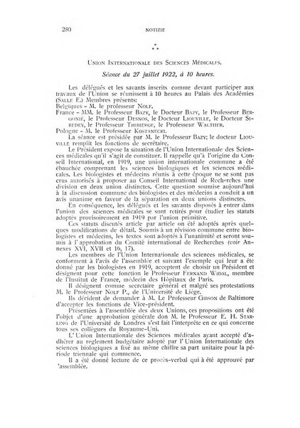 Archivio di scienze biologiche