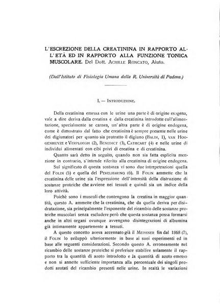 Archivio di scienze biologiche