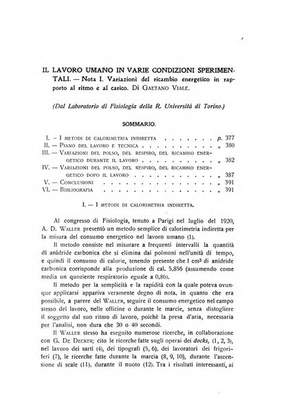 Archivio di scienze biologiche