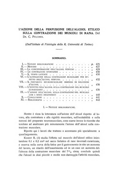 Archivio di scienze biologiche