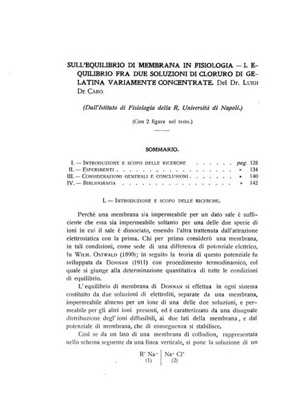 Archivio di scienze biologiche