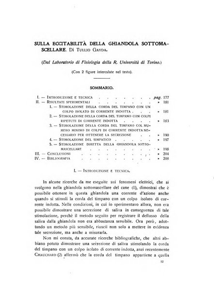 Archivio di scienze biologiche