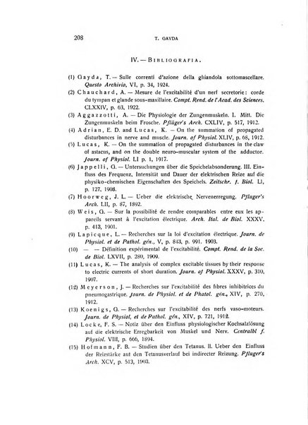 Archivio di scienze biologiche