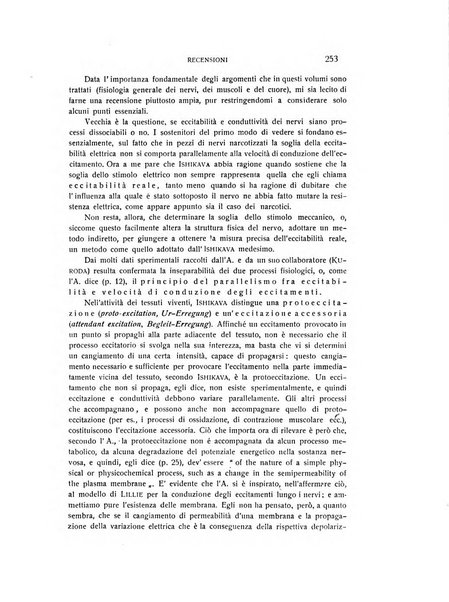 Archivio di scienze biologiche