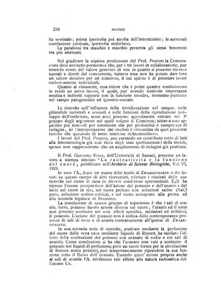 Archivio di scienze biologiche