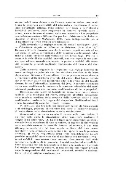 Archivio di scienze biologiche