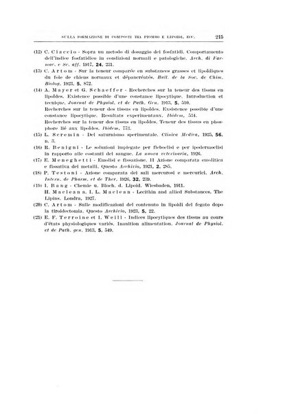 Archivio di scienze biologiche