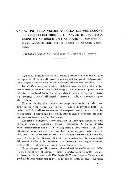 Archivio di scienze biologiche