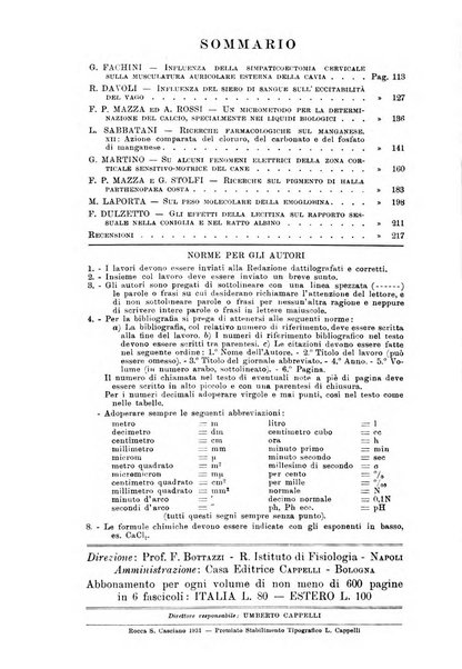 Archivio di scienze biologiche