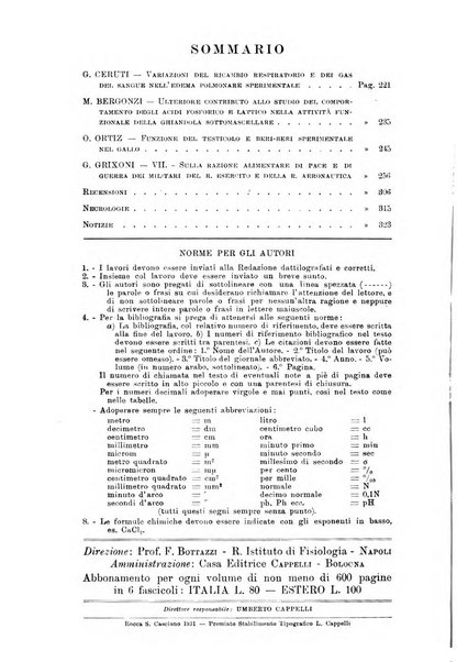 Archivio di scienze biologiche