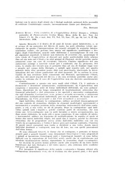 Archivio di scienze biologiche