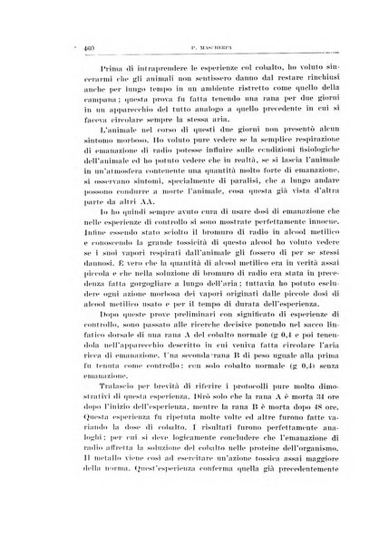 Archivio di scienze biologiche