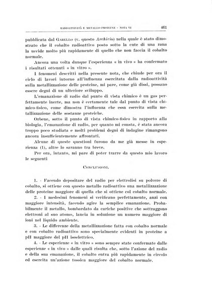 Archivio di scienze biologiche