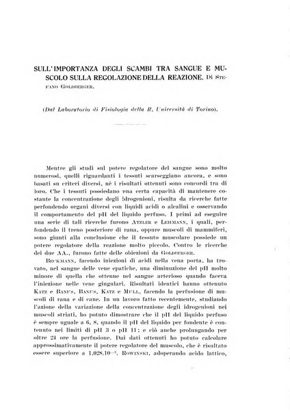 Archivio di scienze biologiche