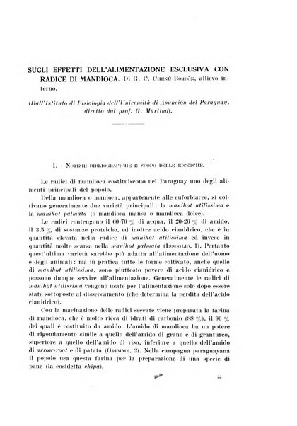 Archivio di scienze biologiche