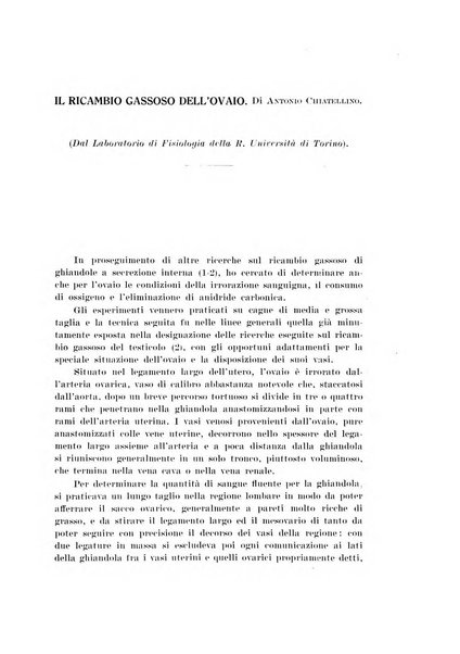 Archivio di scienze biologiche