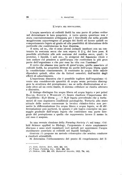 Archivio di scienze biologiche