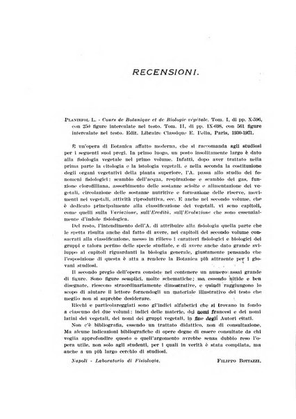 Archivio di scienze biologiche