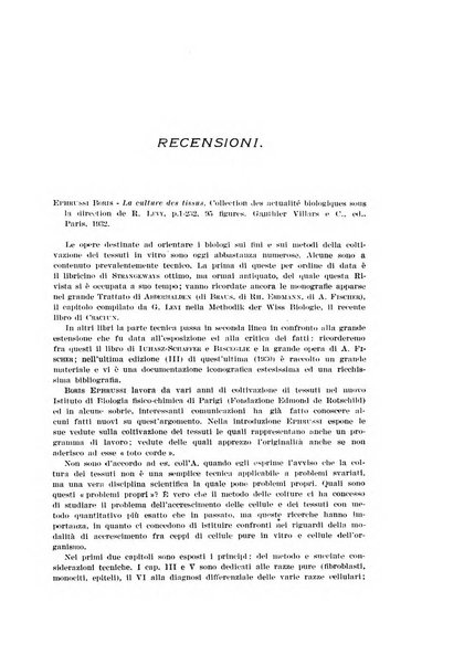 Archivio di scienze biologiche