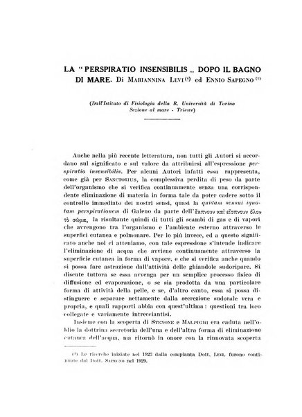 Archivio di scienze biologiche