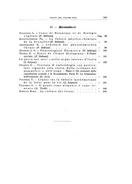 Archivio di scienze biologiche