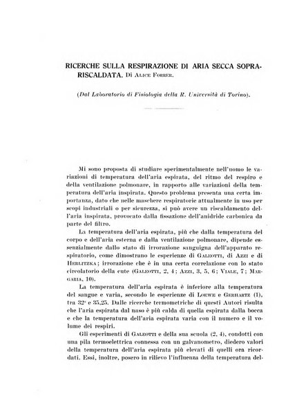 Archivio di scienze biologiche