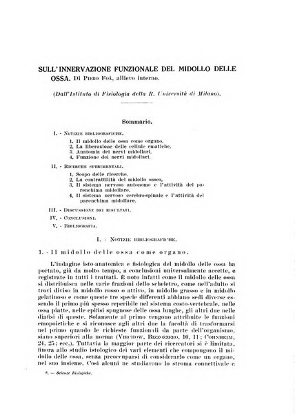 Archivio di scienze biologiche