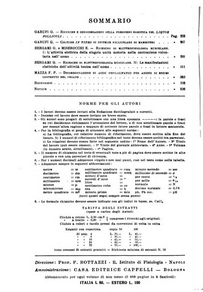 Archivio di scienze biologiche