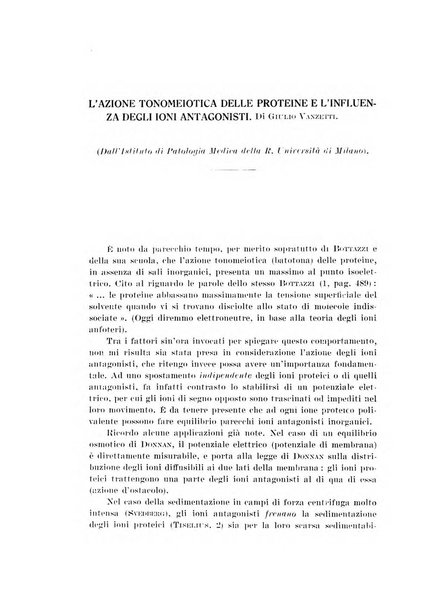 Archivio di scienze biologiche