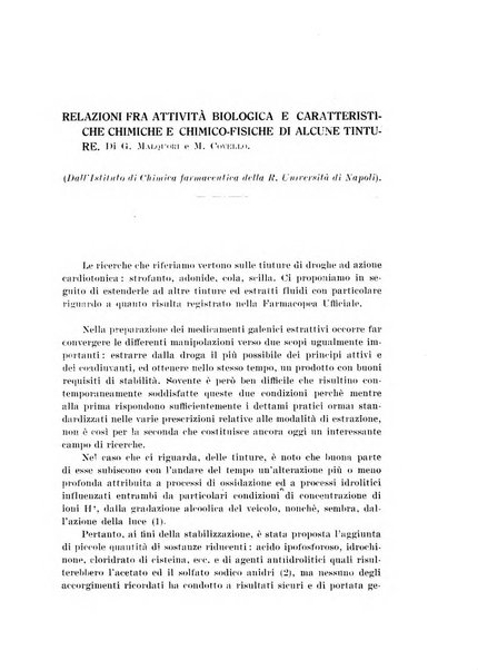 Archivio di scienze biologiche