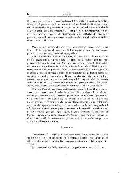 Archivio di scienze biologiche