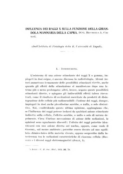 Archivio di scienze biologiche