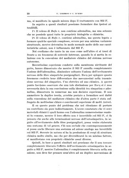 Archivio di scienze biologiche