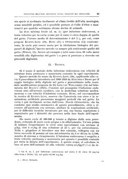 Archivio di scienze biologiche