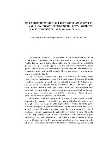 Archivio di scienze biologiche