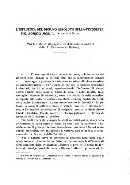 Archivio di scienze biologiche