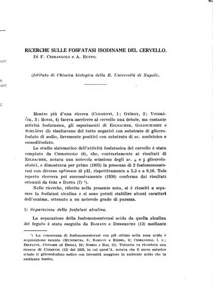 Archivio di scienze biologiche