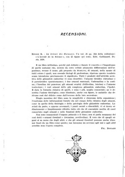 Archivio di scienze biologiche