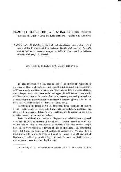 Archivio di scienze biologiche