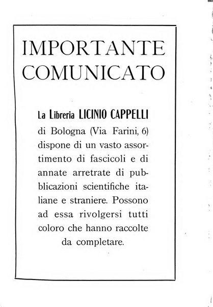 Archivio di scienze biologiche