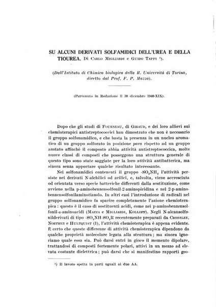 Archivio di scienze biologiche