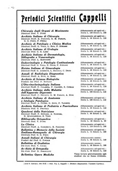 Archivio di scienze biologiche