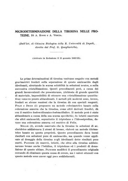 Archivio di scienze biologiche