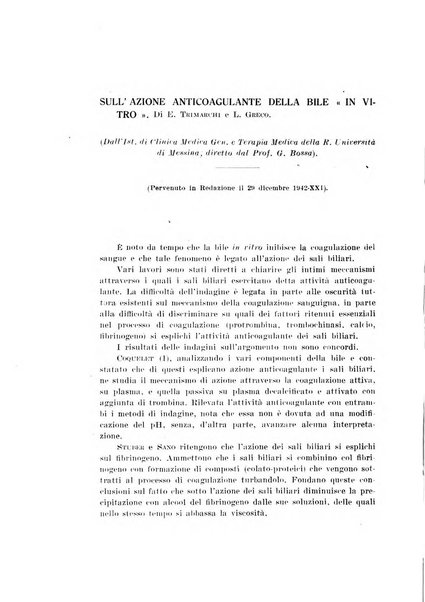 Archivio di scienze biologiche